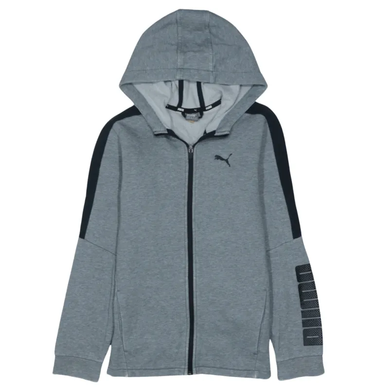 Puma Vintage 90's XLarge Grey Full Zip Sportswear Hoodie made by Puma