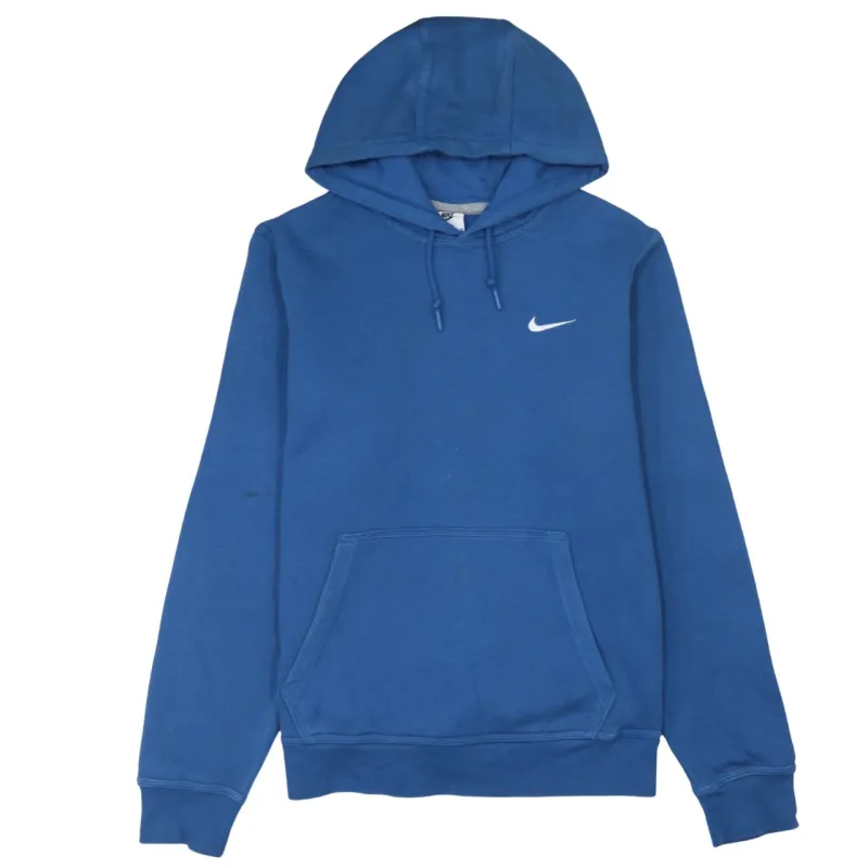 Vintage 90's Nike Blue Swoosh Men’s Medium Cotton Pullover Hoodie sold by Vintage Club