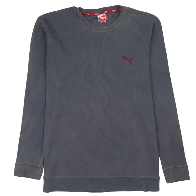Puma Women's XL 90's Grey Vintage Crew Neck Sweatshirt Retro Style sold by Vintage Club
