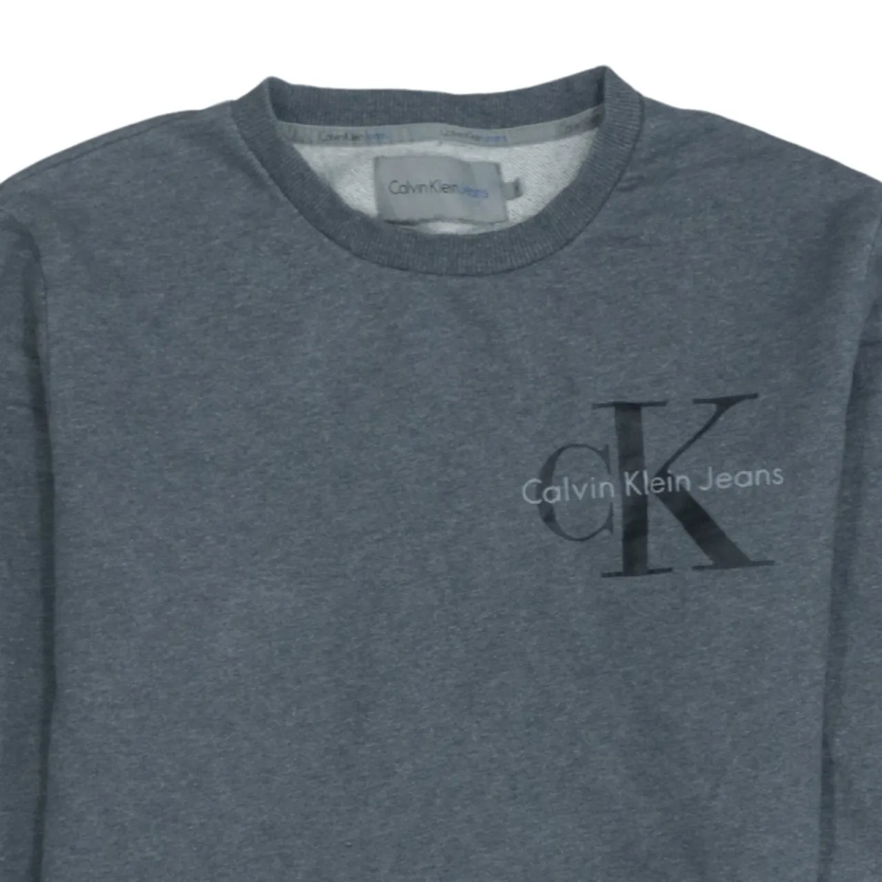 Calvin Klein 90's Vintage Men's Grey Sweatshirt S Crew Neck Retro sold by Vintage Club product image thumbnail 3