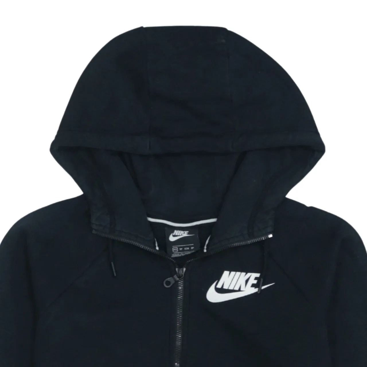 Nike 90s Vintage Black Swoosh Full Zip Hoodie Men's XSmall sold by Vintage Club product image thumbnail 3
