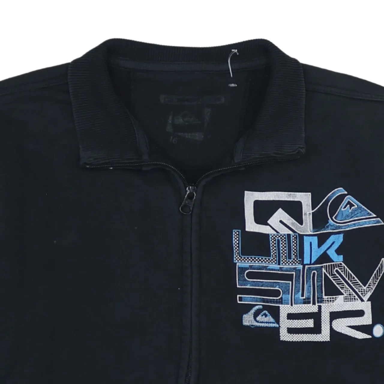 Quiksilver Men's Small Black Full Zip Sweatshirt Casual Jacket Logo sold by Vintage Club product image thumbnail 3