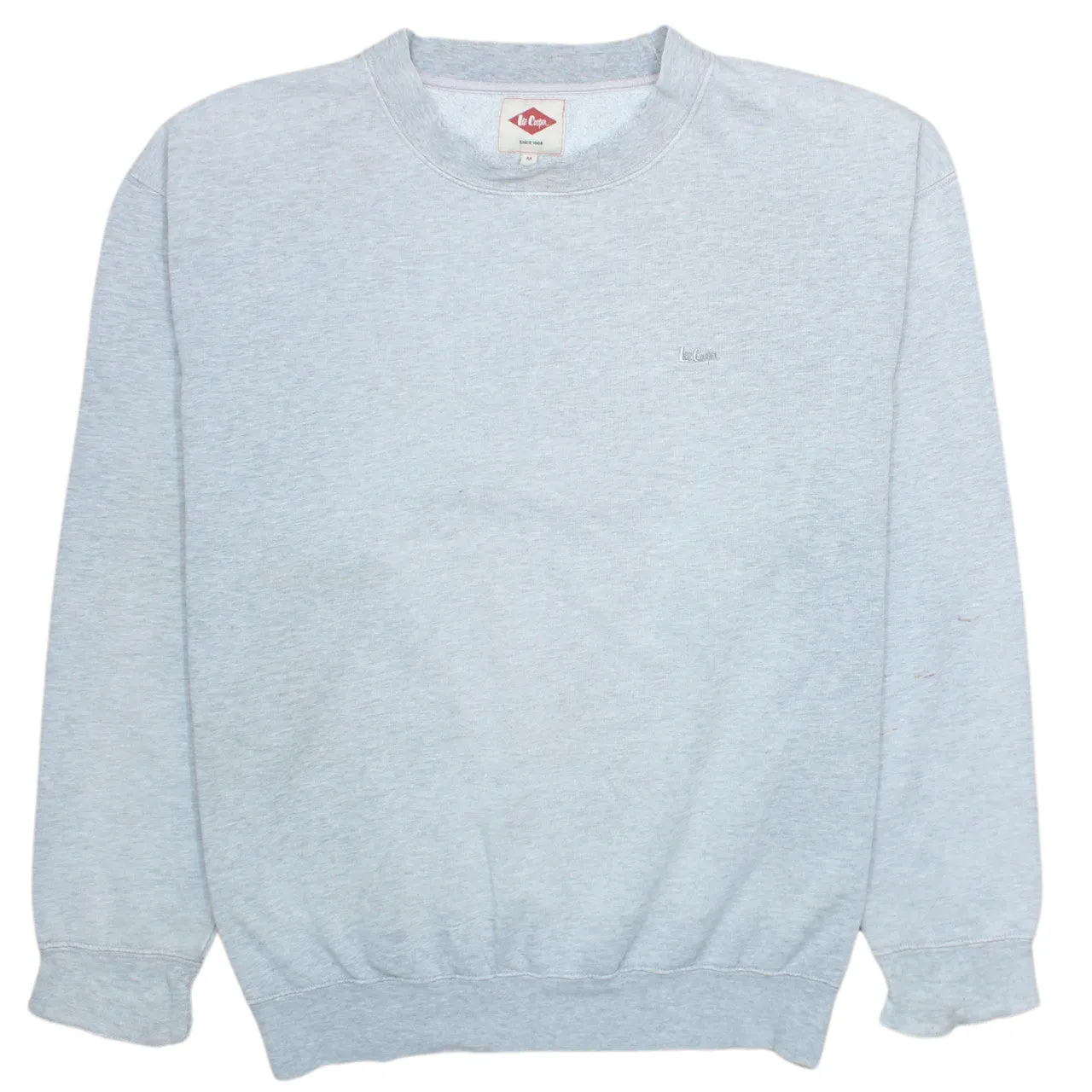 Lee Light Grey Men's Large Crewneck Sweatshirt Fleece Pullover sold by Vintage Club