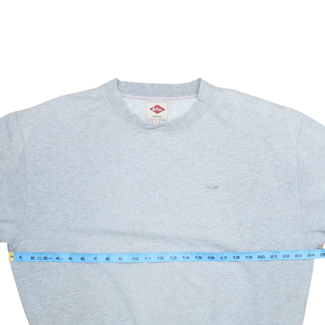 Lee Light Grey Men's Large Crewneck Sweatshirt Fleece Pullover sold by Vintage Club product image thumbnail 5