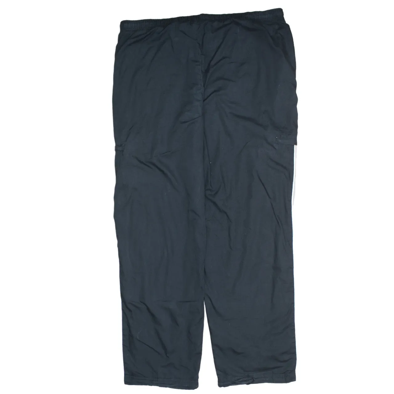 Nike XLarge Black Track Pants Men's White Stripes Swoosh Zip Trousers sold by Vintage Club product image thumbnail 2