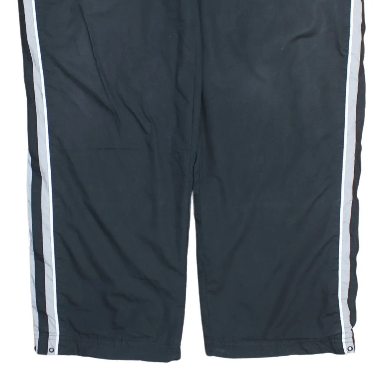 Nike XLarge Black Track Pants Men's White Stripes Swoosh Zip Trousers sold by Vintage Club product image thumbnail 4