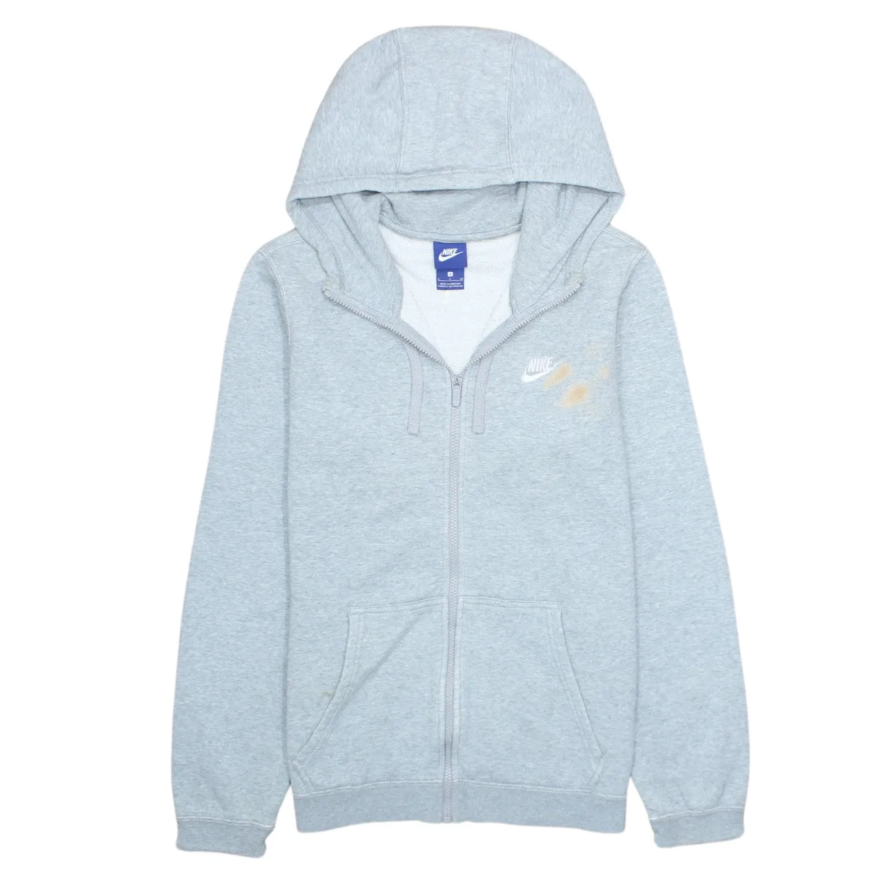 Vintage 90s Nike Men's Grey Hoodie Swoosh Full-Zip Sweatshirt Sz S sold by Vintage Club
