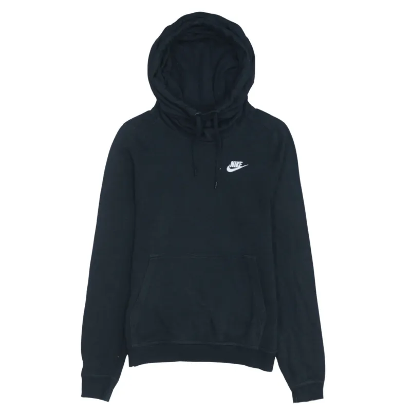 Nike 90s Vintage Black Swoosh Pullover Hoodie Men’s XS Cotton Retro made by Nike