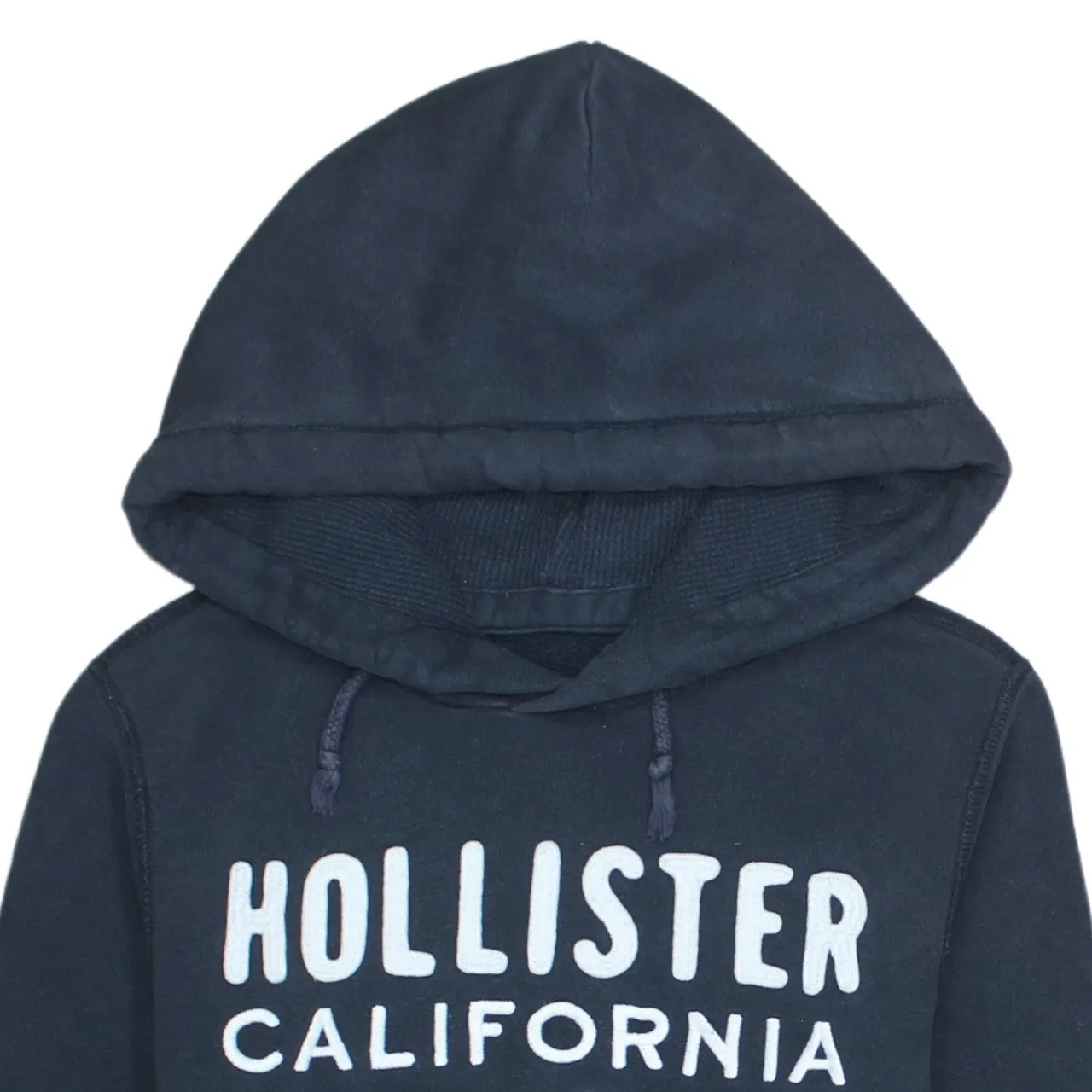 Hollister Men's Black Cotton Medium 90s Spellout Pullover Hoodie sold by Vintage Club product image thumbnail 3