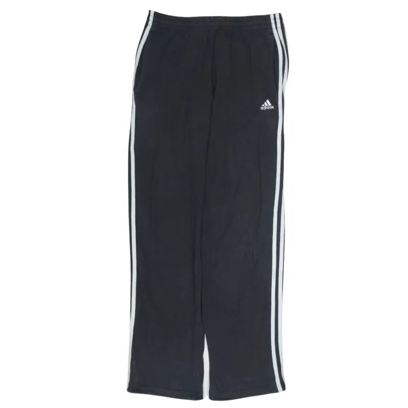Adidas Men's Black Track Trousers Small Three Stripe Joggers Sport sold by Vintage Club