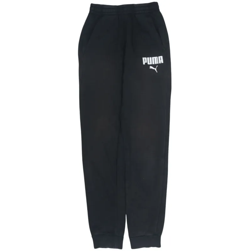 Puma Black Men's XS Joggers w/ Logo, Elastic Waist, Cuffed Sweatpants made by Puma
