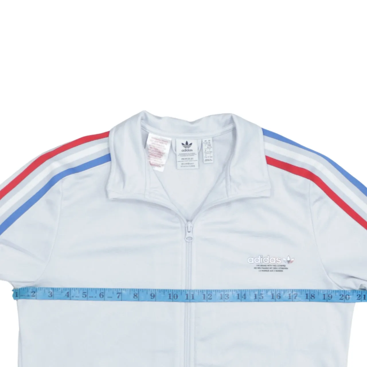 Adidas Vintage 90s XL Zip Sweatshirt Grey Striped Sleeves Women's sold by Vintage Club product image thumbnail 5