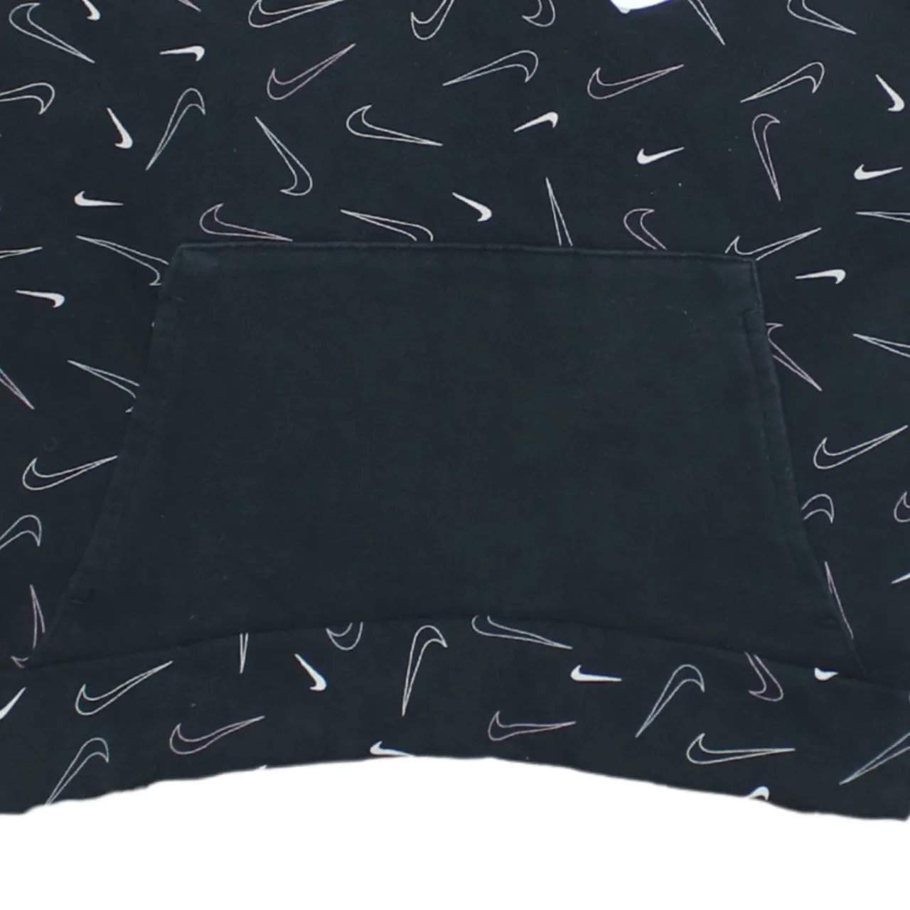 Nike Women's Large Black 90's Swoosh Hoodie Retro Vintage Pullover sold by Vintage Club product image thumbnail 4