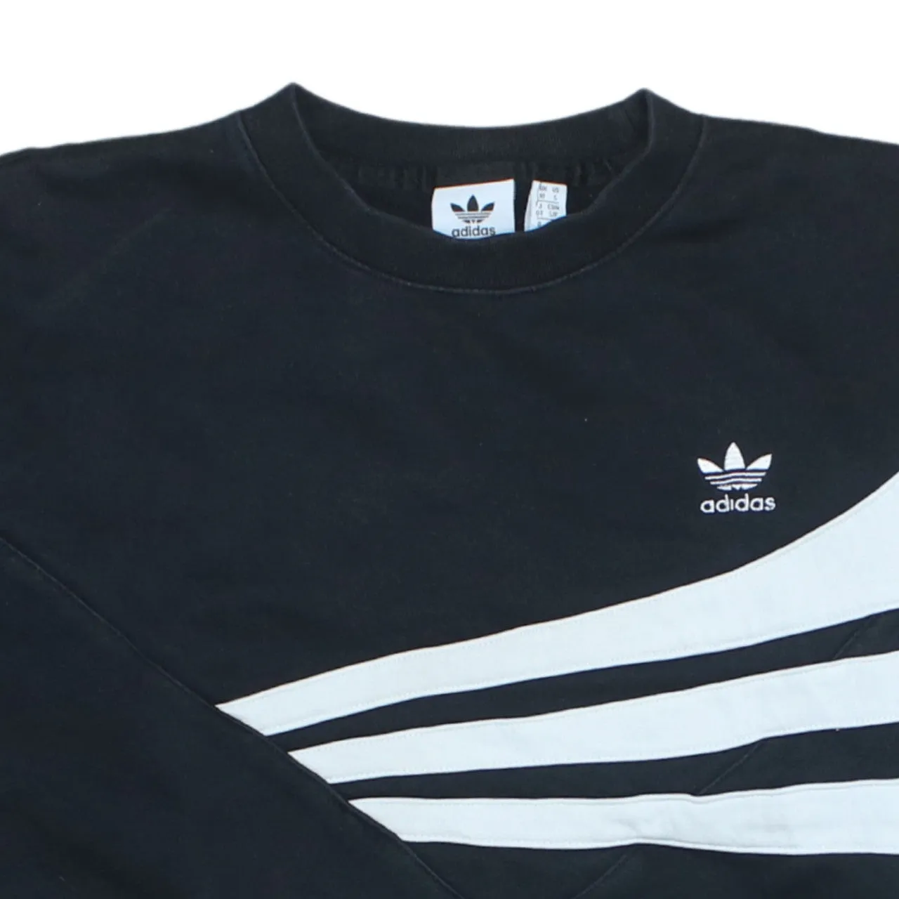 Adidas 90s Black Cotton Crew Neck Sweatshirt Vintage Women's S sold by Vintage Club product image thumbnail 3