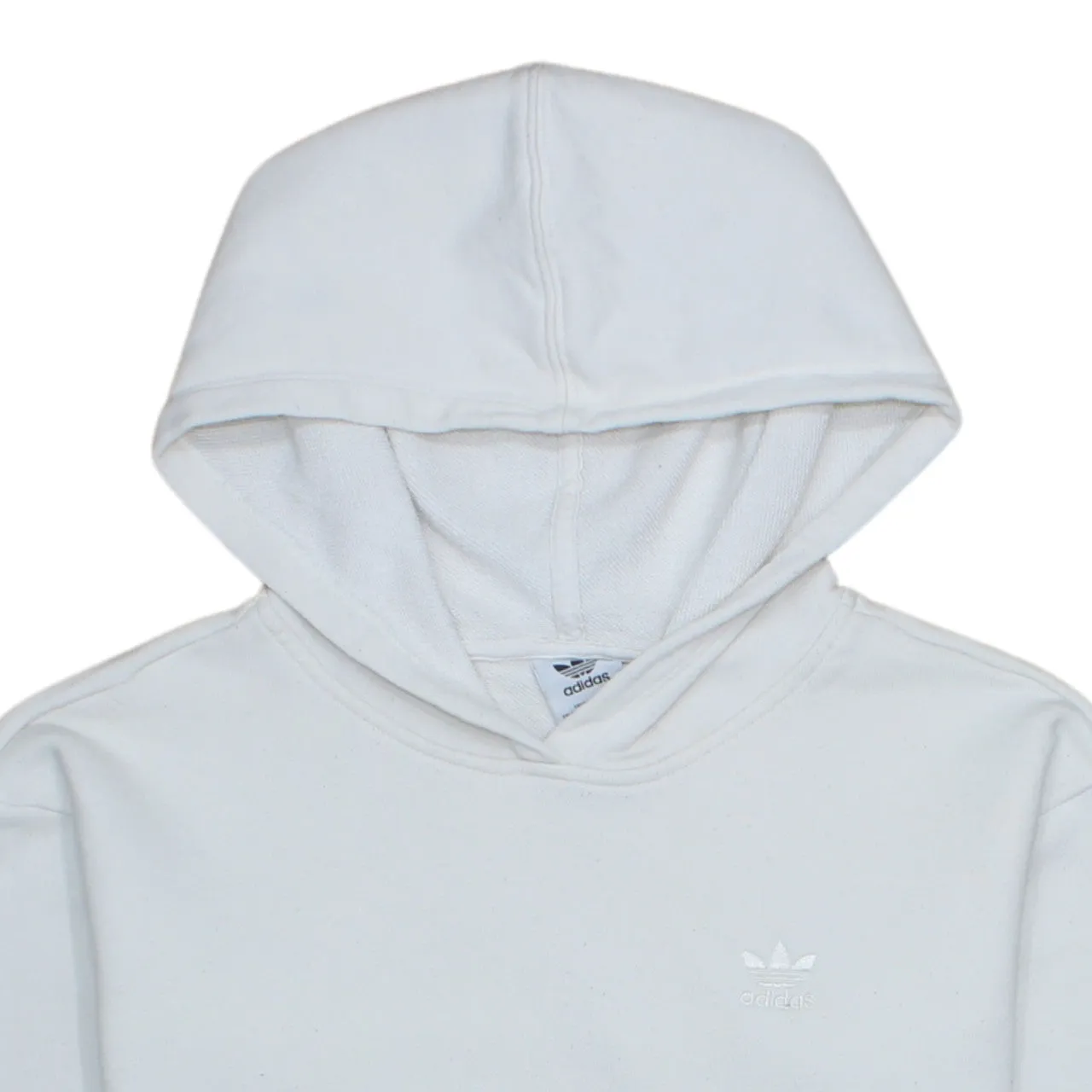 Vintage 90's Adidas Pullover Hoodie XSmall White Cotton Retro Style sold by Vintage Club product image thumbnail 3