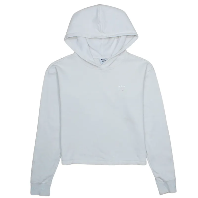 Vintage 90's Adidas Pullover Hoodie XSmall White Cotton Retro Style sold by Vintage Club