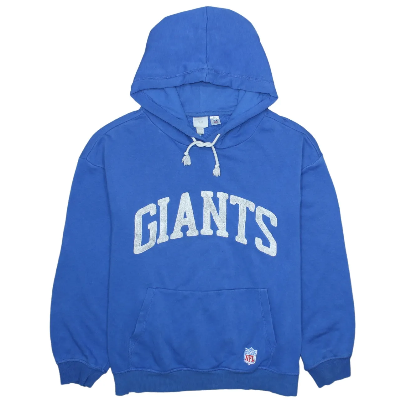 H&M 90s Retro Men's Medium Blue Giants Cotton Hoodie Pullover sold by Vintage Club