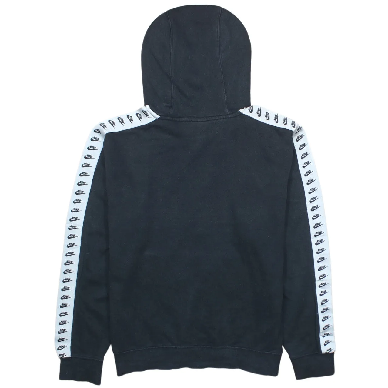 Vintage 90s Nike Black Small Hoodie with Retro Swoosh Cotton Pullover sold by Vintage Club product image thumbnail 2