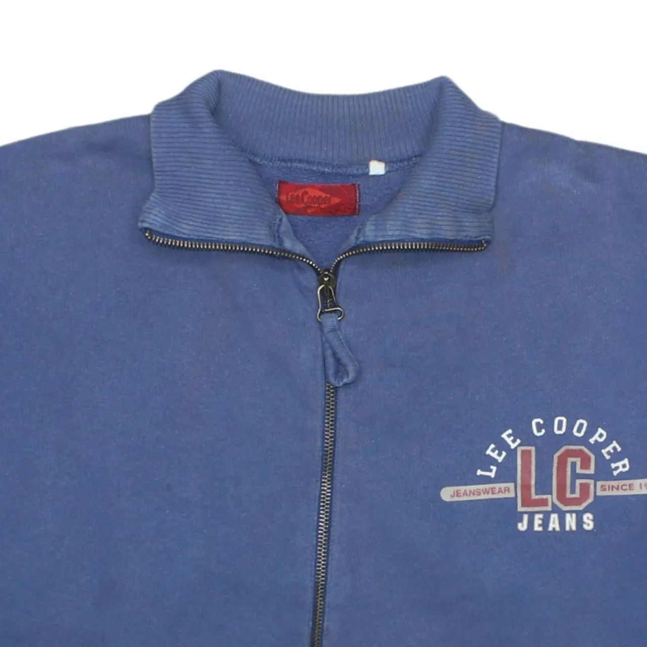 Men's Lee 90's Navy Vintage Cotton Full Zip Sweatshirt Medium Top sold by Vintage Club product image thumbnail 3