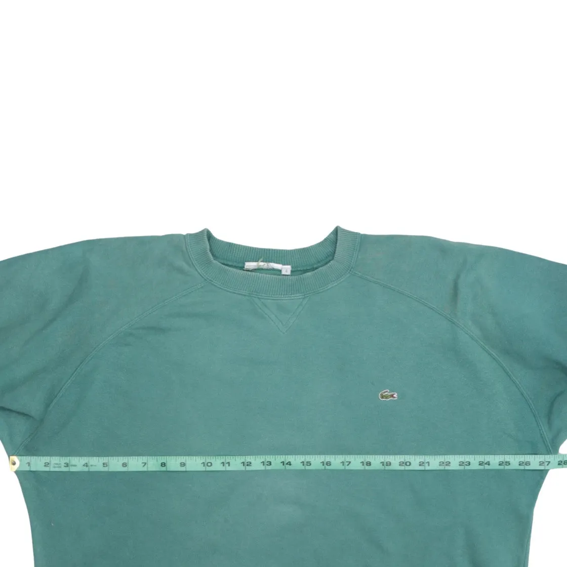 Lacoste Teal Green Sweatshirt Men's XLarge Embroidered Croc Logo Drawstring Hem Pullover Top sold by Vintage Club product image thumbnail 5