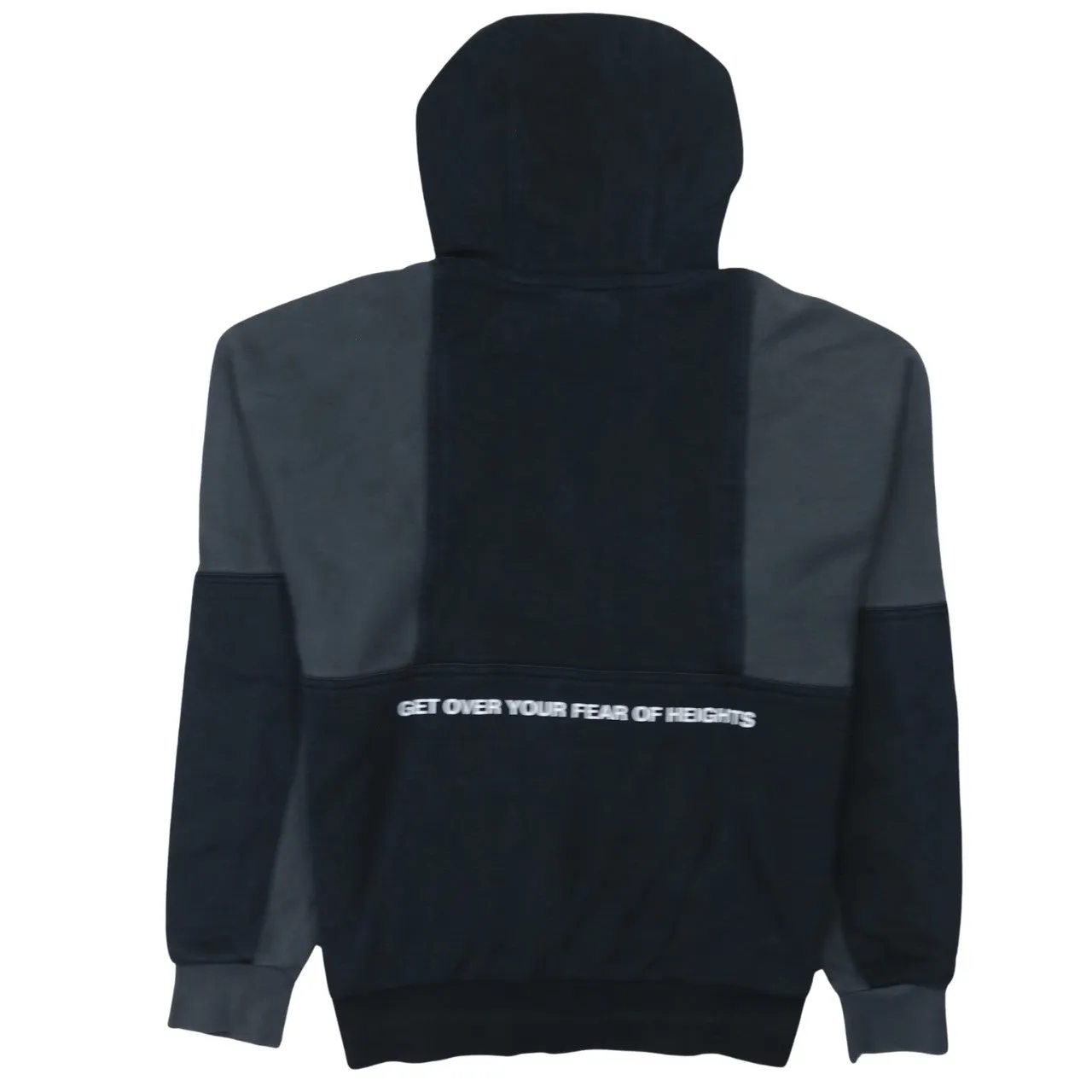 Nike Black Grey Hoodie Men's Medium Nike Air Logo Panelled Pullover Sweatshirt sold by Vintage Club product image thumbnail 2
