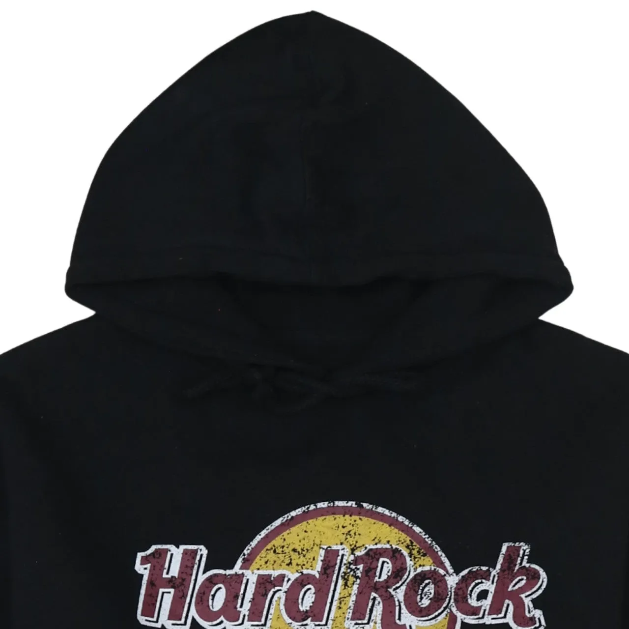 Hard Rock Cafe Black Hoodie Women’s Large Printed Tenerife Logo Fleece Pullover Sweatshirt sold by Vintage Club product image thumbnail 3