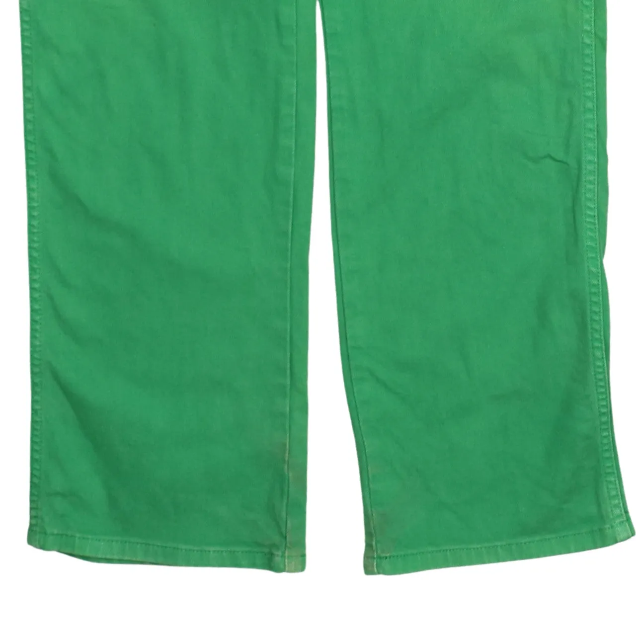 Wrangler Bright Green Trousers Men's W34 Five Pocket Straight Leg Denim Pants sold by Vintage Club product image thumbnail 4