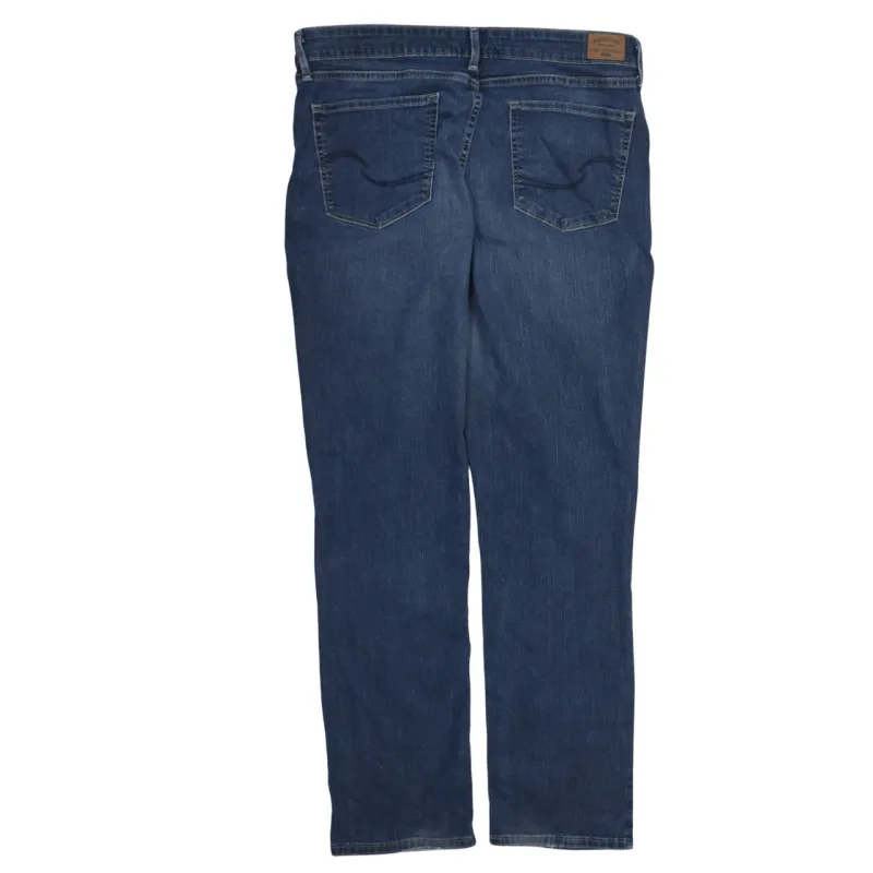 Signature Blue Jeans Men's 33 Mid Wash Straight Leg Five Pocket Denim Trousers made by Signature