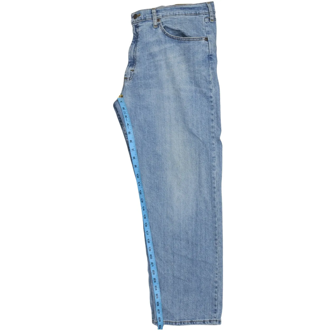 Wrangler Light Blue Jeans Men's 38 Straight Leg Five Pocket Denim Pants sold by Vintage Club product image thumbnail 5