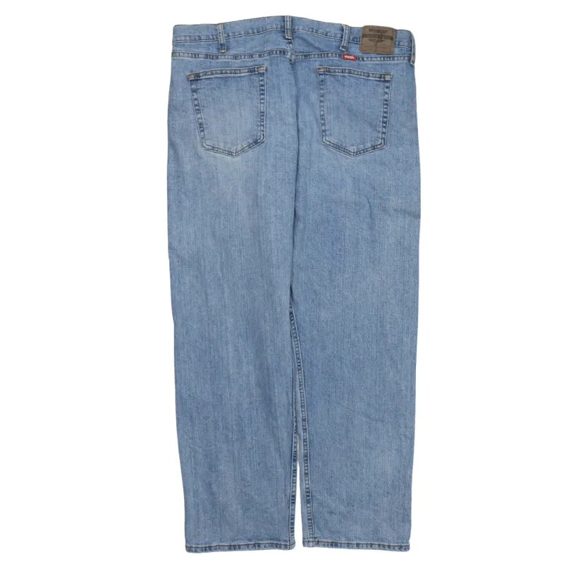 Wrangler Light Blue Jeans Men's 38 Straight Leg Five Pocket Denim Pants sold by Vintage Club