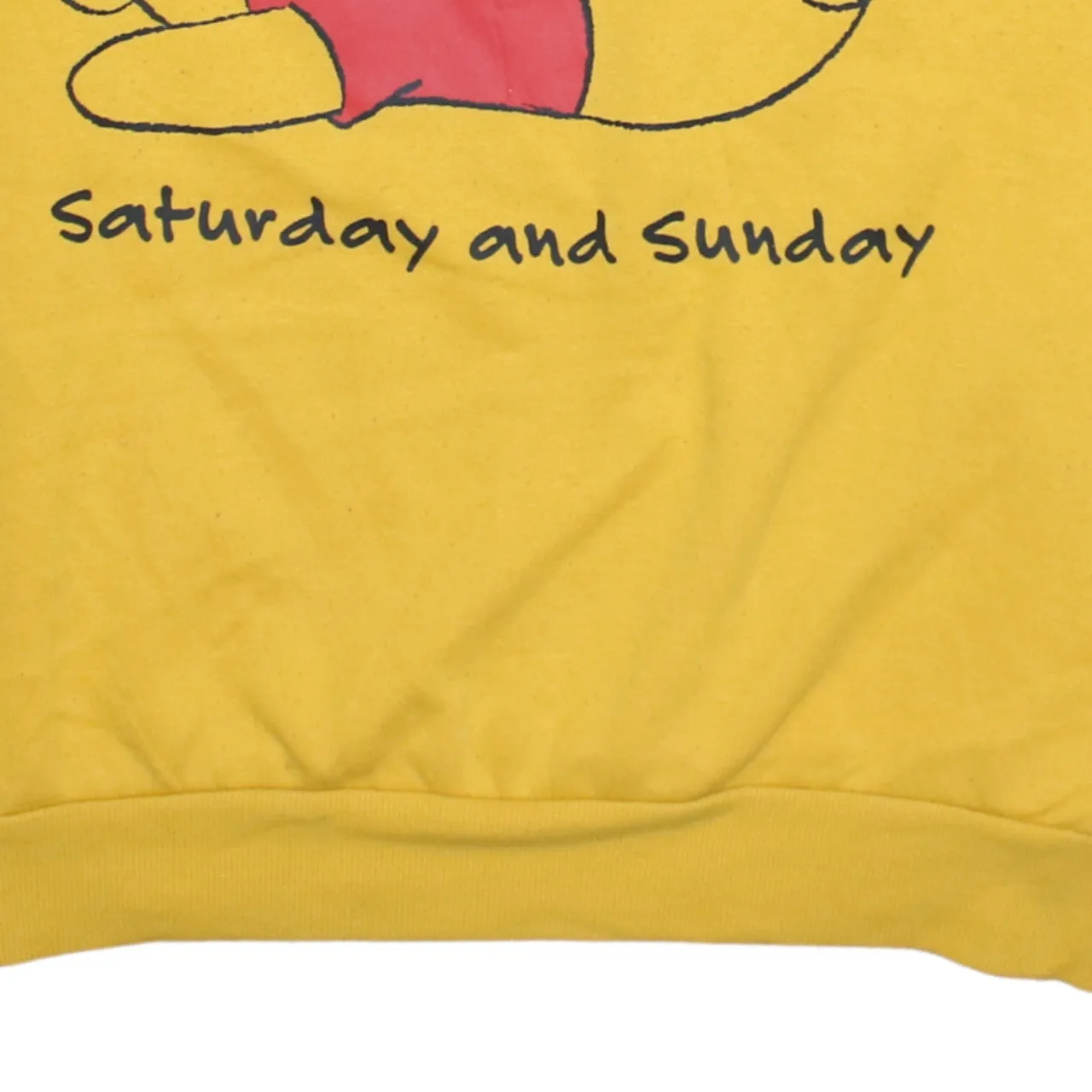 Disney Yellow Sweatshirt Women’s XLarge Printed Winnie The Pooh Graphic Slogan Pullover Top sold by Vintage Club product image thumbnail 4