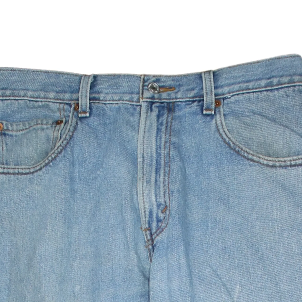 Levi's Light Blue Jeans Men's 34 Regular Fit Straight Leg Five Pocket Denim Pants sold by Vintage Club product image thumbnail 3