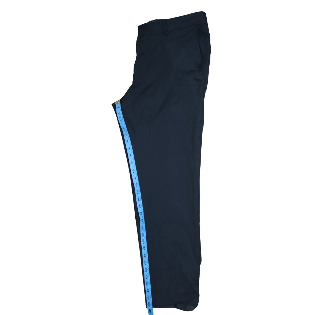 Tommy Hilfiger Navy Wool Trousers Men's 40 Smart Tailored Flat Front Dress Pants sold by Vintage Club product image thumbnail 5