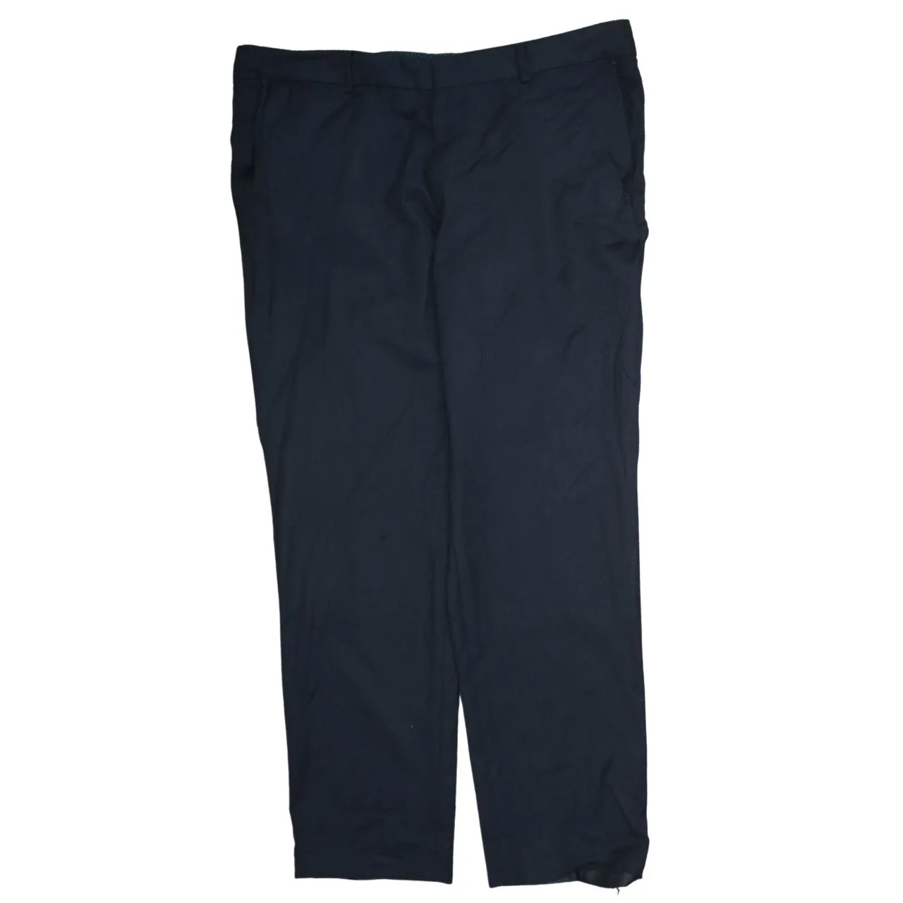 Tommy Hilfiger Navy Wool Trousers Men's 40 Smart Tailored Flat Front Dress Pants sold by Vintage Club product image thumbnail 2