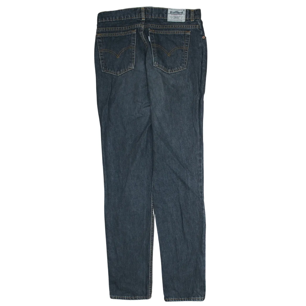 Levi Strauss &Co Dark Blue Jeans Men's W32 Classic Five Pocket Straight Leg Denim sold by Vintage Club