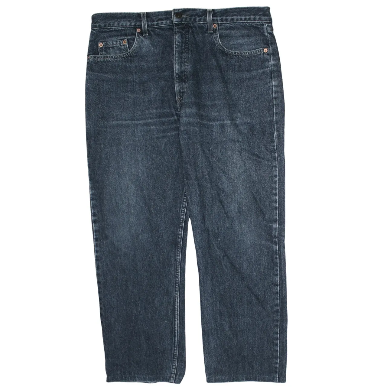 Levi Strauss &Co Dark Blue Jeans Men’s W38 Classic Five Pocket Straight Leg Denim Pants sold by Vintage Club