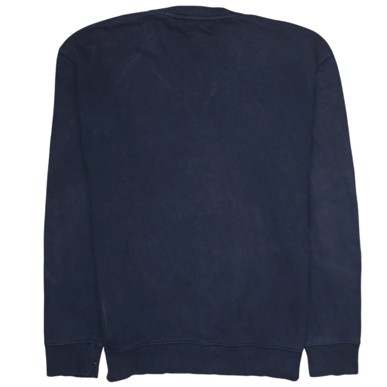 Lee Navy Blue Sweatshirt Men's Medium Embroidered Chest Logo Ribbed Crewneck Pullover Jumper sold by Vintage Club product image thumbnail 2