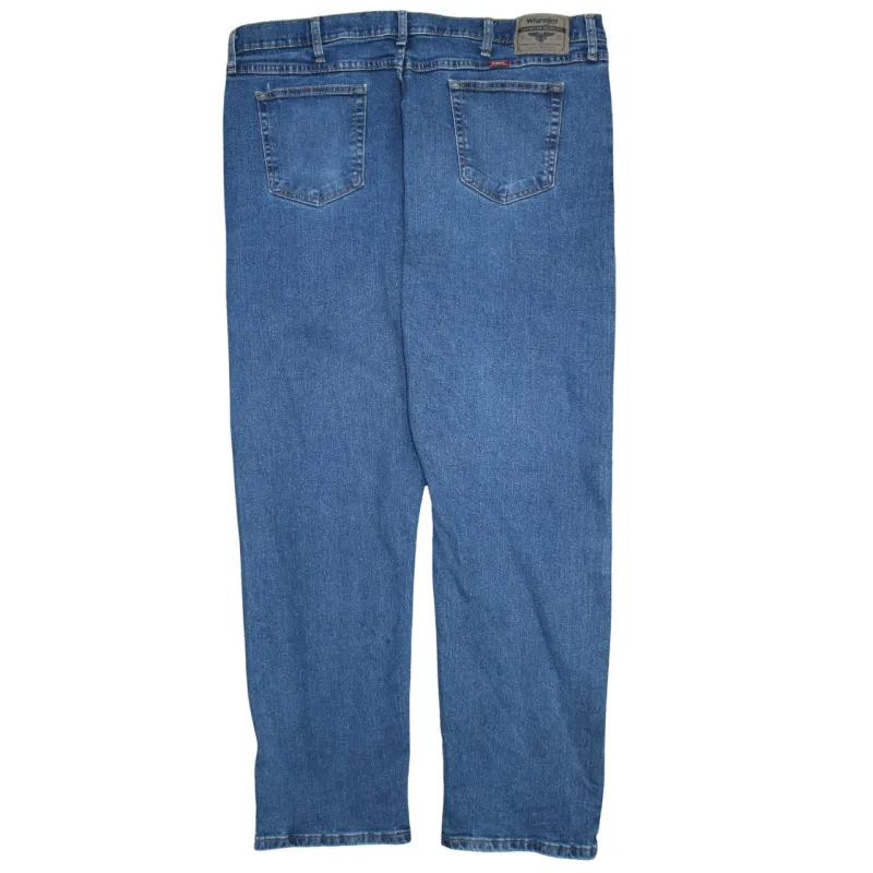Wrangler Blue Jeans Men's 42x32 Classic Five Pocket Straight Leg Denim Trousers sold by Vintage Club