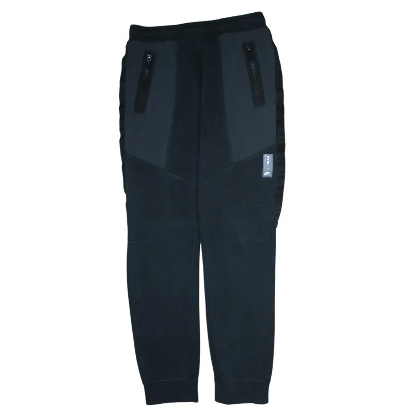 Nike Black Joggers Men's XLarge Zip Pocket Panelled Cuffed Sweatpants Trousers sold by Vintage Club