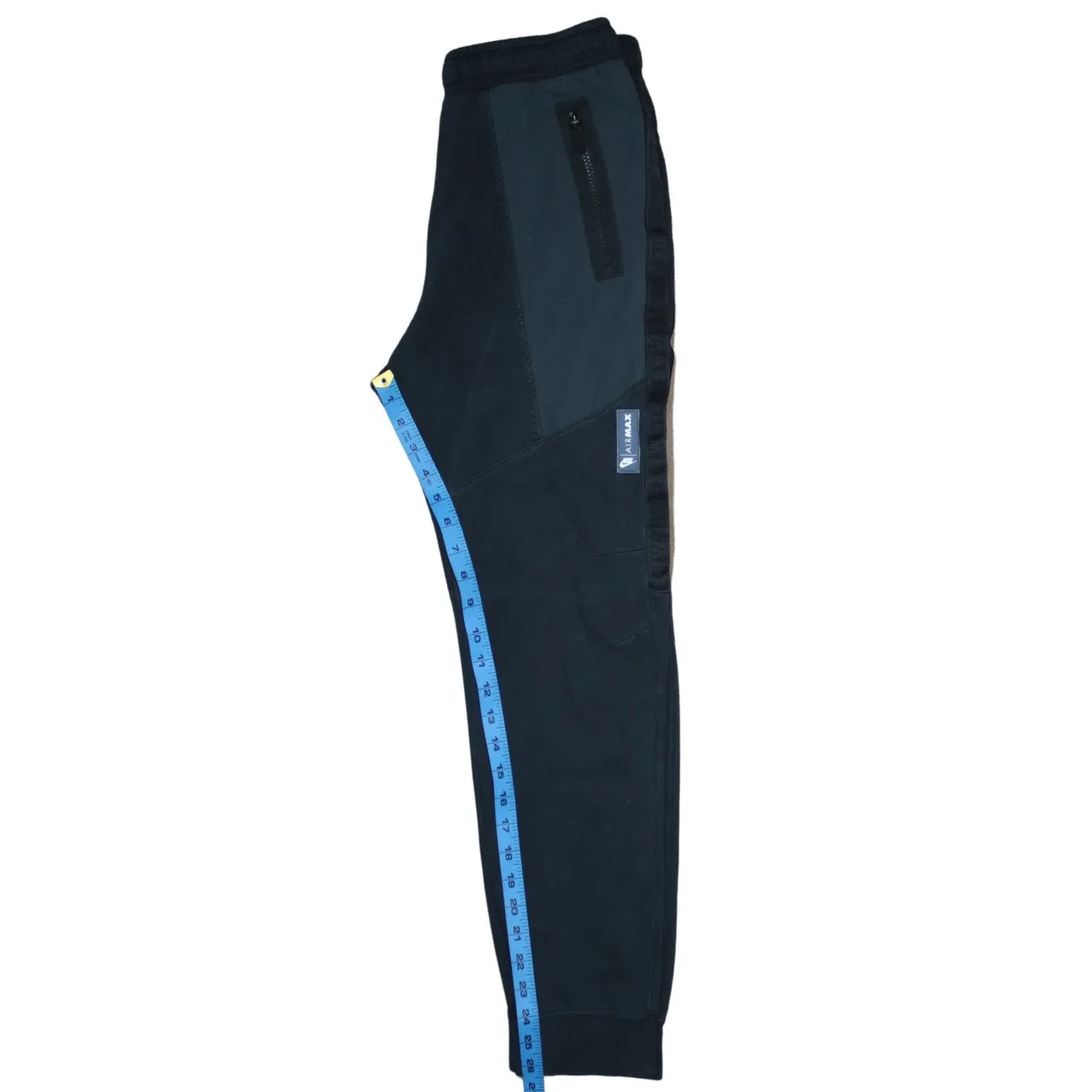 Nike Black Joggers Men's XLarge Zip Pocket Panelled Cuffed Sweatpants Trousers sold by Vintage Club product image thumbnail 5