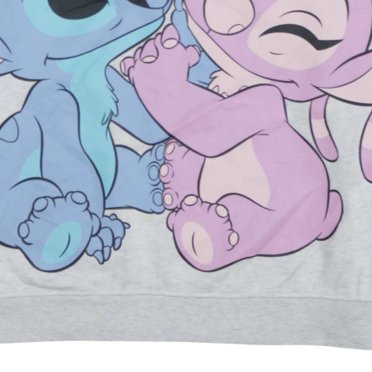 Disney Grey Sweatshirt Women’s XLarge Printed Stitch Angel Graphic Crewneck Pullover Top sold by Vintage Club product image thumbnail 4