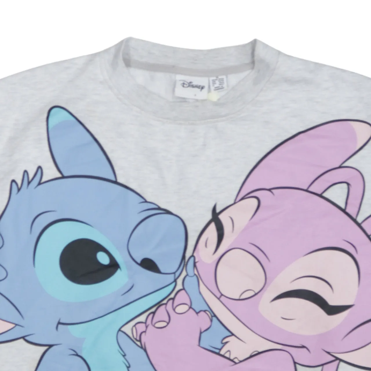 Disney Grey Sweatshirt Women’s XLarge Printed Stitch Angel Graphic Crewneck Pullover Top sold by Vintage Club product image thumbnail 3