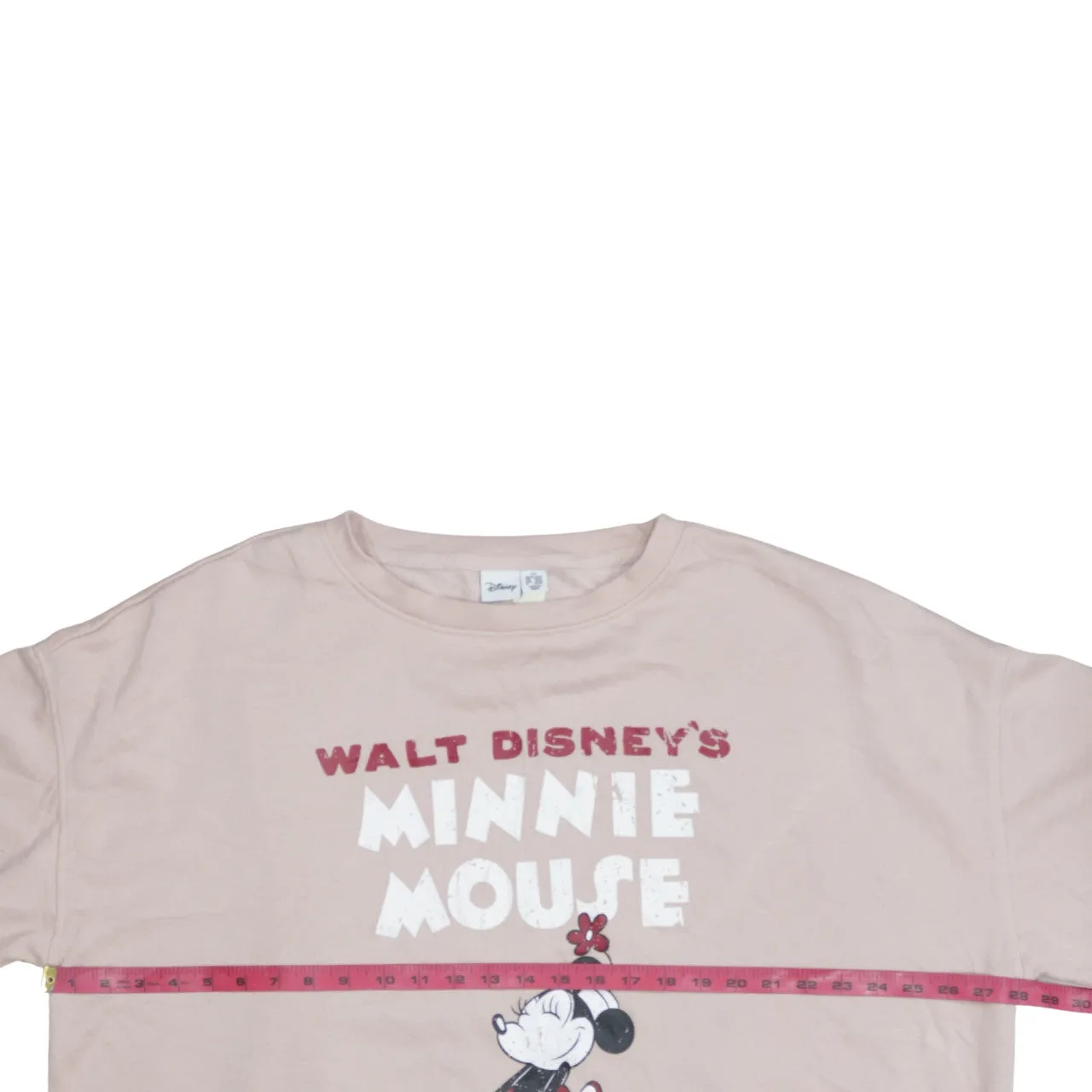 Disney Pink Sweatshirt Women's XXLarge Printed Minnie Mouse Graphic Crewneck Pullover Top sold by Vintage Club product image thumbnail 5