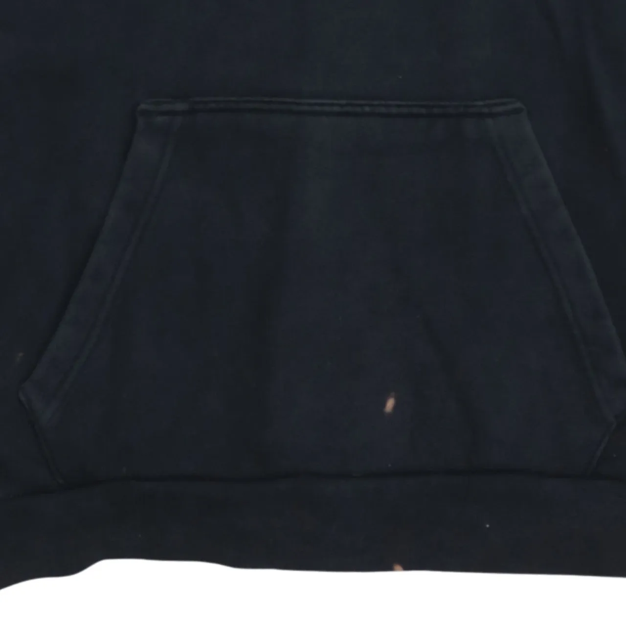 Adidas Black Hoodie Men's Medium Three Stripe Sleeve Trefoil Logo Printed Pullover Sweatshirt sold by Vintage Club product image thumbnail 4