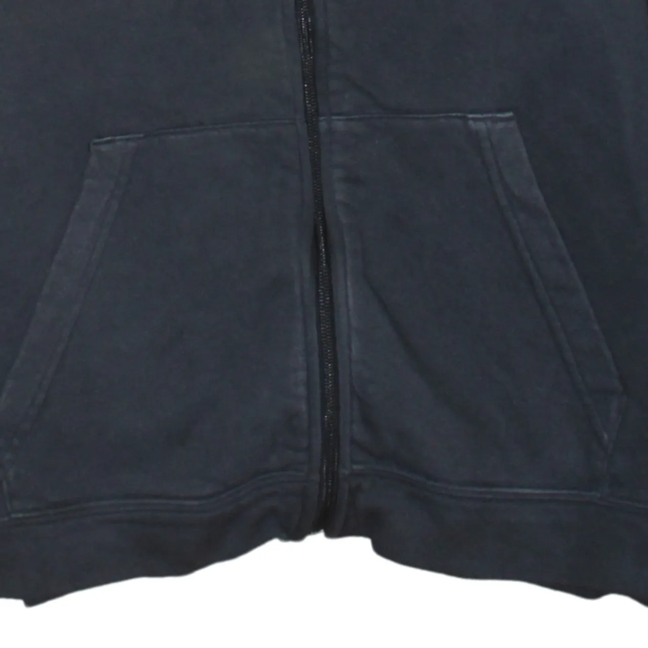 Nike Black Zip Hoodie Women’s XLarge Embroidered Swoosh Split Pockets Fleece Sweatshirt sold by Vintage Club product image thumbnail 4