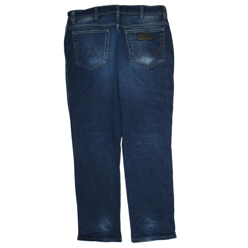 Wrangler Dark Blue Jeans Men's 36 Straight Leg Stretch Denim Classic Five Pocket sold by Vintage Club