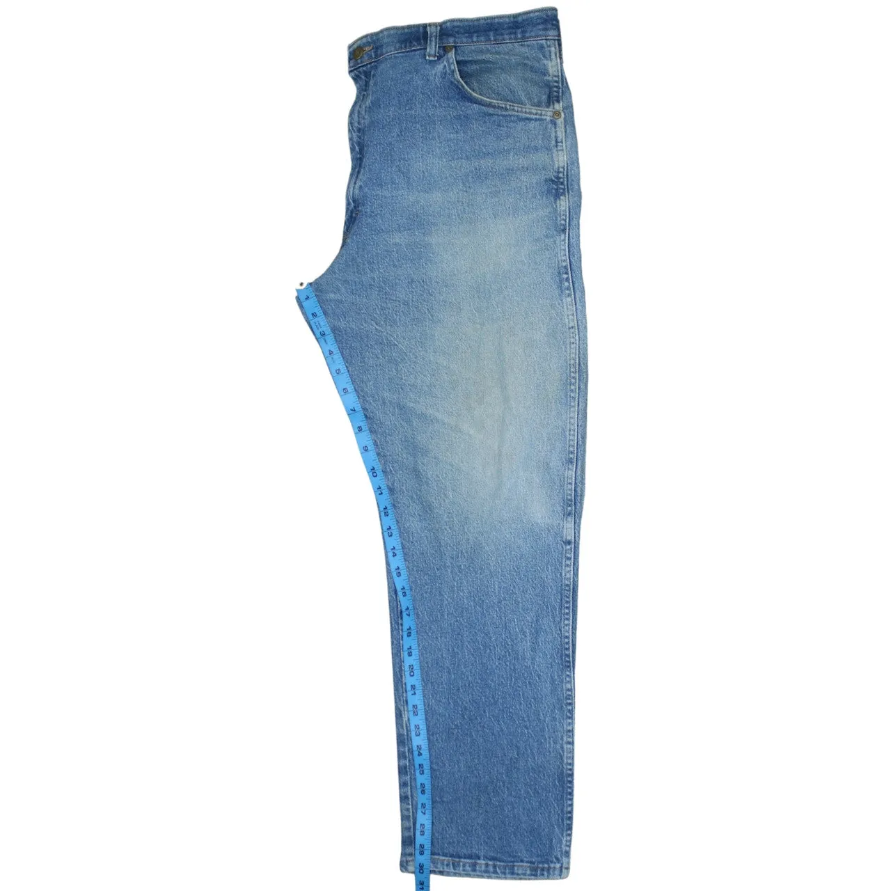 Wrangler Light Blue Jeans Men's 40x30 Regular Fit Faded Wash Classic Denim Pants sold by Vintage Club product image thumbnail 5