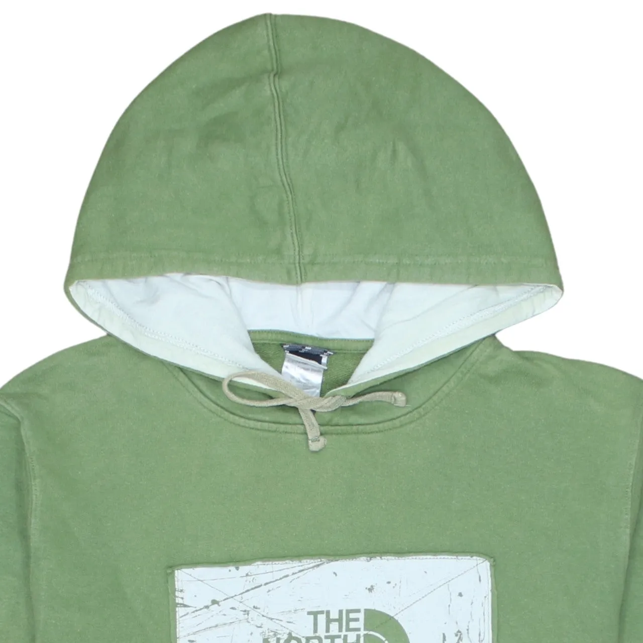 The North Face Green Hoodie Men's XLarge Printed Chest Logo Front Pocket Pullover Sweatshirt sold by Vintage Club product image thumbnail 3