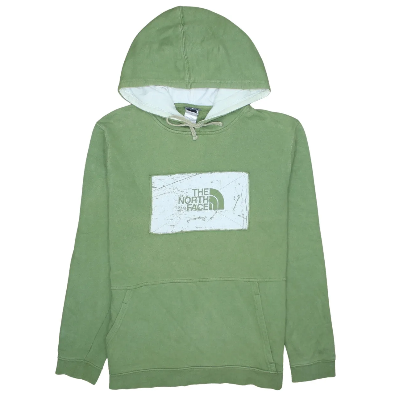The North Face Green Hoodie Men's XLarge Printed Chest Logo Front Pocket Pullover Sweatshirt sold by Vintage Club