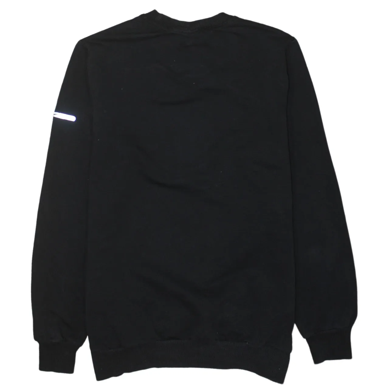 Nike Black Sweatshirt Women's Large Reflective Sleeve Swoosh Crewneck Pullover Top sold by Vintage Club product image thumbnail 2